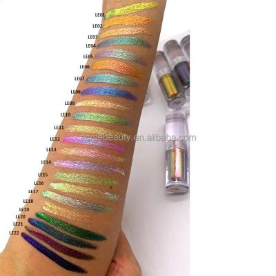 China New Multichrome Chameleon Eyeshadow Waterproof Liquid Cosmetic Private Label Dye Eyeshadow for sale