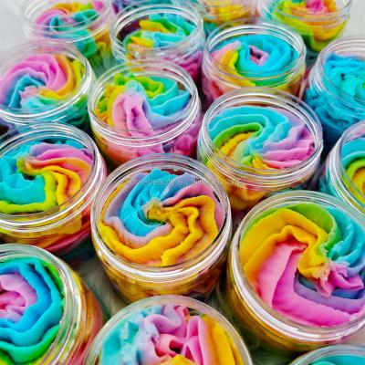 China Wholesale Waterproof Shea Vegan Rainbow Handmade Mango Jars Private Label Whipped Butter Whip Whippedd Dessert Production Body for sale