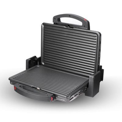 Китай Household Electric Gourmet Grill Press Sandwich Maker Non-Stick Coated Panini Dishes Opens 180 Degrees to Fit Any Type or Size Food Remova продается