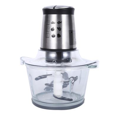 China Electric Manual Beater Ejector Knob 1.5L Food Processor Chopper Blender With Meat Grinder Meat Grinder Slicer For Household Kitchen for sale