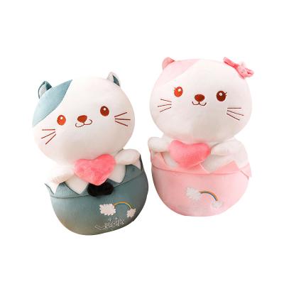 China Cute Cat Stuffed Plush Toys Low Cost Soft Cat Plush Toy Cute Cat Therapy Toys for sale