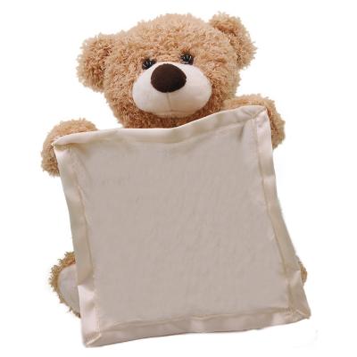 China OEM ODM Eco-friendly Material Wholesale Bulk Supplier Cute Teddy Bear Soft Plush Toys Electric Musical Plush Semi-transparent Baby for sale