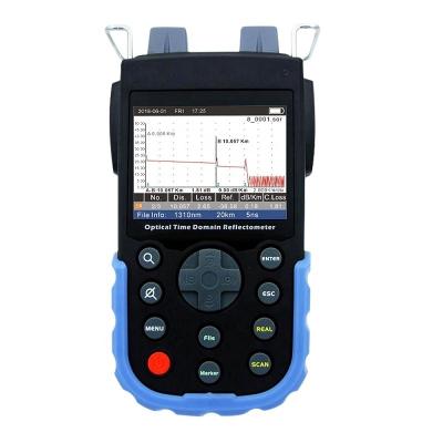 China TriBrer Palm Fiber OTDR OTDR Fibra Optica FTTX Mini Fiber OTDR FOT-100 FTTH Optical Test Equipment for sale