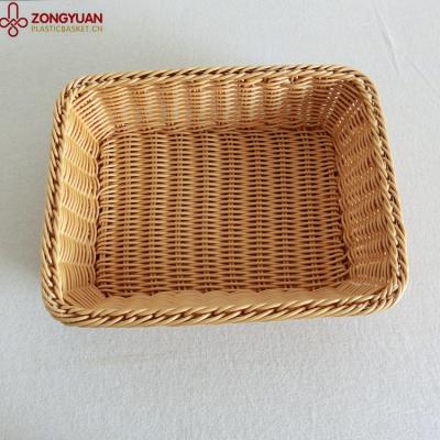 China Fashion Viable Universal Cheap Cube Rattan Food Storage Universal Plastic Basket for sale