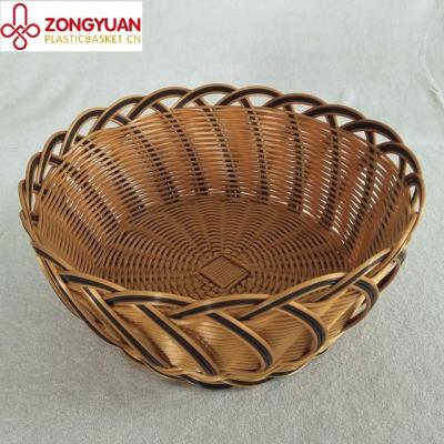 China Sustainable Wholesale Handmade Plastic Stackable Fruit Vegetable Basket for sale