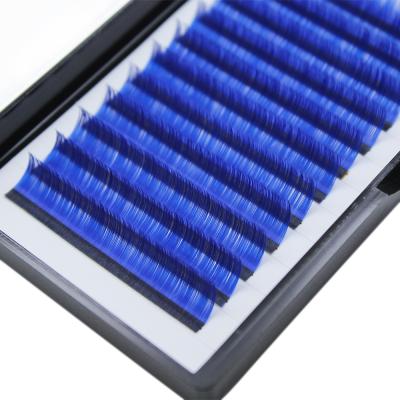 China New Pure Color Lash Extension Private Label Lash Trays Colorful Eyelash Extension Colored By Natural Style for sale