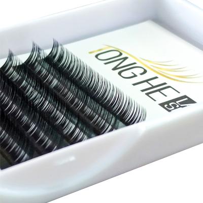 China Synthetic Hair Eyelash Extension Flat Ellipse Lashes Matte Faux Mink False Eyelashes Provide Different Split Tips for sale