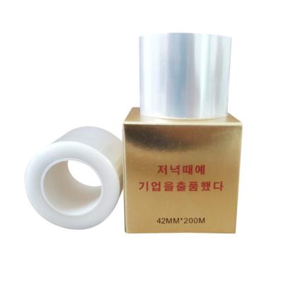 China Makeup Accessories Plastic Wrap High Quality Permanent Tape Permanent PVC Barrier Film Korea PVC Condom Film for sale