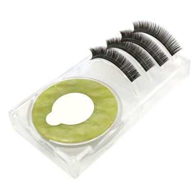 China Acrylic Palette With jode Stone Eyelash Extension Pallet China Manufacturer One Set Reusable Jade Stone Lash And Glue Holder Palette for sale