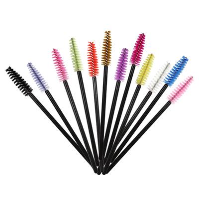 China EYE Black Tube Lash Brush Nylon Brush Head Eyelash Extension Tools Disposable Makeup Mascara Brush for sale