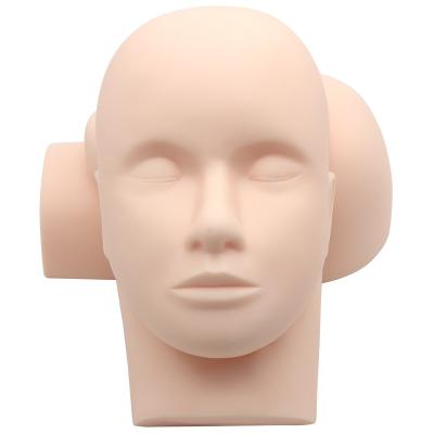 China Professional Realizable Model Eyelash Extension Lash Manikin Silicone Human Head Mannequin For Practice Kit for sale