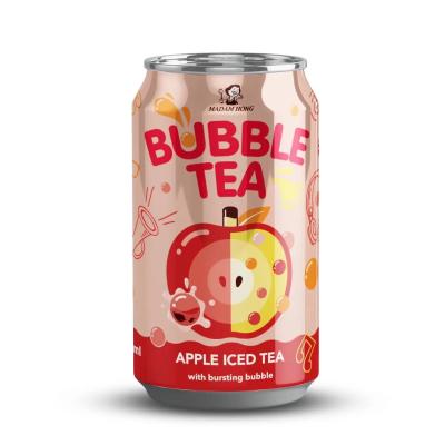 China Experience the Apple-licious Twist of Taiwan Apple Bubble Milk Tea Canned Drink with Bursting Boba - A Fun and Flavorful zu verkaufen