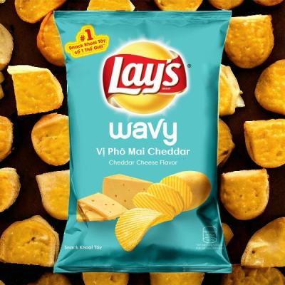 China Lay's Cheddar Cheese Chips Großhandelskoffer - 90 g x 40 g Taschen für Einzelhändler zu verkaufen