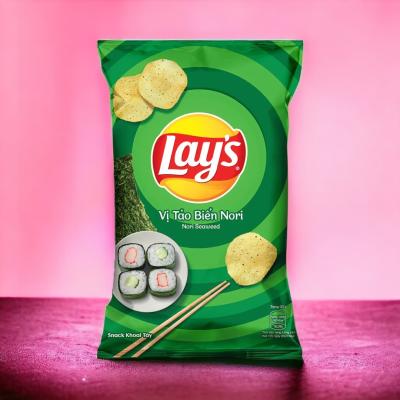 China Lay's Nori Seaweed Flavor Chips Großhandelskoffer - 28 G x 160 g Taschen für Einzelhändler - asiatischer Snacklieferant zu verkaufen