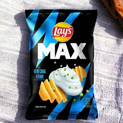 China Lay's Max Zwiebel Sauercreme Geschmack Chips - 75 g Packungen, 40-Zählung Großhandelskasse- asiatischer Snack Lieferant zu verkaufen