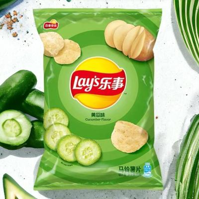 China Lays' Cucumber Flavor Chips - 135 g Verpackungen, 14 - MEGA PACKS Count Großhandelstücke- Asiatischer Snacklieferant - Ursprung China zu verkaufen