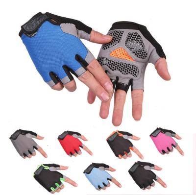 China Anti-sweat Half Finger Warm Anti-slip Gloves Breathable Shockproof Bike Sports Sports Bike Gloves for sale