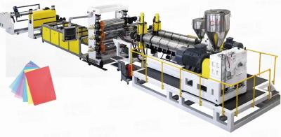 중국 PP PS 열형화 플라스틱 엽 extrusion 기계 쌍 나사 350-1500kg/h 판매용