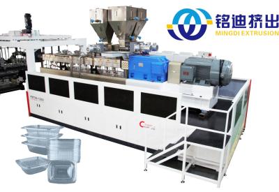 China PP PS Sheet Extrusion Line , Plastic ABS HIPS Sheet Production Line 350-1500kg/h for sale