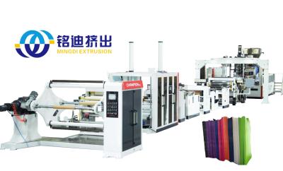 China MINGDI Furniture Veneer Production Line / PET Sheet Extrusion Line Automatic Control for sale