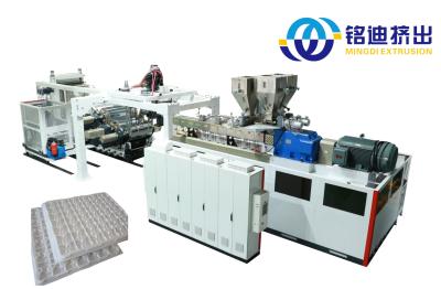 China 820 mm breedte PET-plaat extrudermachine enkelvoudige tweelingschroef hoge productie-efficiëntie Te koop