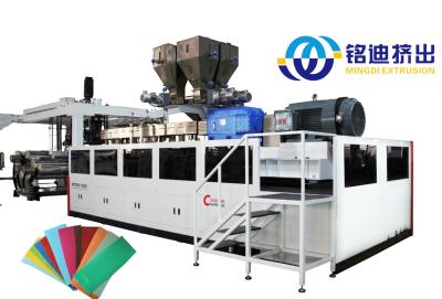 China PET PLA PP PS Multilayer Sheet Co-Extrusion Line 0,05-2,5 mm Dikte Hoge capaciteit Te koop