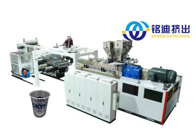 China Línea de producción de chapa de polipropileno/poliestireno PP PS para la termoformación de maquinaria de extrusión de plástico para envases en venta