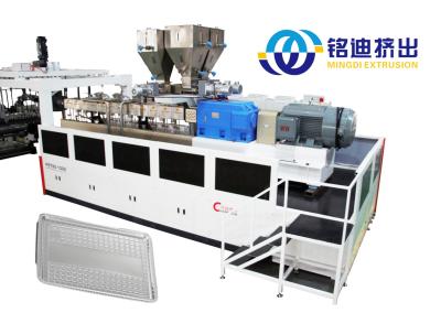 China Máquina de extrusión de la línea de producción de chapa de termoformado de PVC de PP PS PET 600-1500 mm de ancho en venta