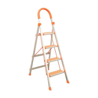 China Aluminum Universal Non-slip Ladder 4 Steps Folding Padel Ladders Household Ladder Ladder With Handle for sale