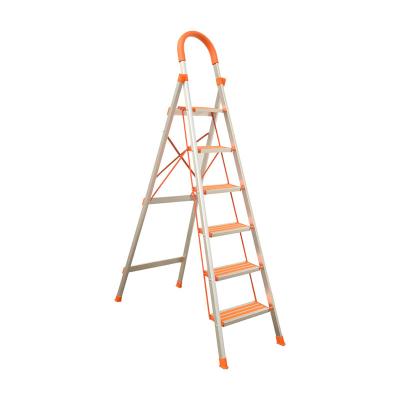 China Aluminum Universal Non-slip Ladder 6 Steps Folding Padel Ladders Household Ladder Ladder With Handle for sale