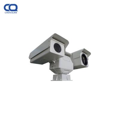 China Human Motion Tracking 6.3km Daytime Continuous Night Detection 384X288 25-75mm Zoom PTZ Thermal Camera for sale