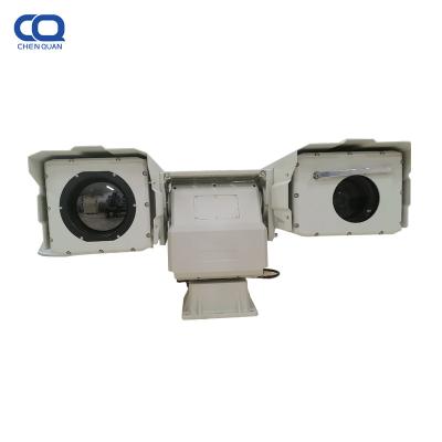 China NIGHT VISION 13km 640X512 155mm long range dual sensor daytime night vision thermal camera for sale