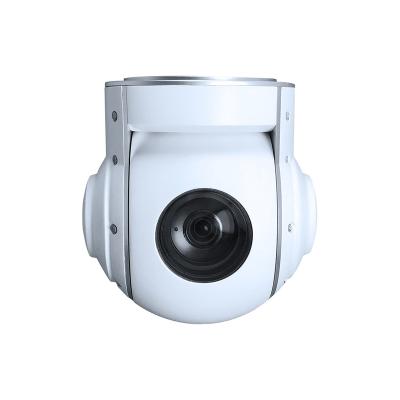 China 30X 500m Multi Output 2MP pwm Object Tracking Defog OSD Mine Surveillance 2 Axis Stabilized Camera Gimbal For Fixed Wing ADAV CU30T for sale