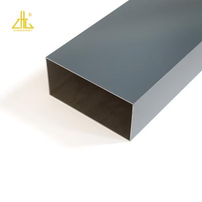 China Aluminum Square Tube Factory Sell 6063 60601 Extruded Aluminum Tube Square Material Sizes For Industry for sale