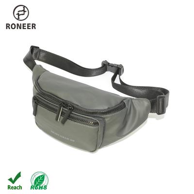 China Custom Fashion Water Proof Mini Nylon Sport Running Phone Belt Bag Men Waterproof Fanny Pack Leather Waist Bag for sale