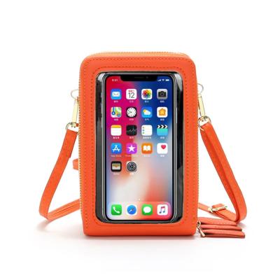 China Convenient Multicolor Waterproof Pocket Phone Case For Girls Fashion PU Leather Cross - Body Bag Wallet Mobile Phone Filter Mounts for sale