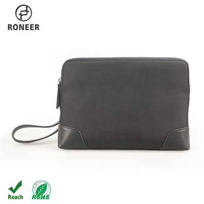 China Roneer Business Clutch Bag Wristlet Bag Waterproof Black Nylon&pu Zipper Style Nylon&pu Zipper Style Men 0.31kgs Business Clutch Bag Wristlet Bag for sale