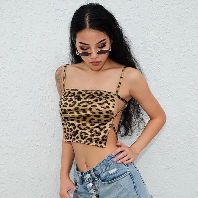 China New Style Women Leopard Print Tank Top Framing Mature Lingerie for sale