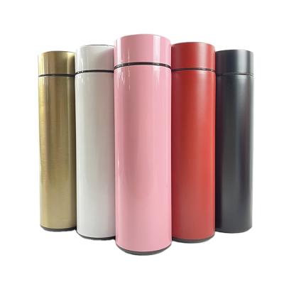 China Stored termos led copo termico 500ml double wall smart stainless steel water bottle temperature display led thermal mugs for sale