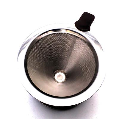 China Viable Fast Delivery Wholesale Permanent One Cup Stainless Steel Coffee Filter , Coffee Filter Cone for sale