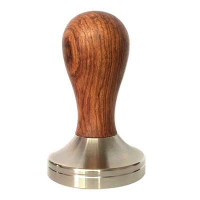 China Best Sustainable Selling Coffee Tamper Stainless Steel With Wooden Handle for sale