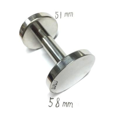 China Sustainable Custom Double Sided Stainless Steel Espresso Tamper for sale