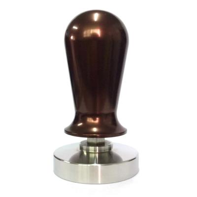 China Sustainable Wholesale Aluminum Handle Stainless Steel Butt Pressure Coffee Tamper for sale