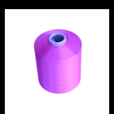 China Anti-bacteria Coat Wholesale Polyester Yarn Dyed Stretch Imitation Polyester DTY Yarn Upper For Football Socks for sale