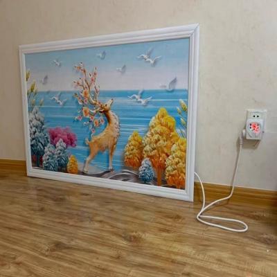 China Hotel Wall Mounted 600w Carbon Crystal Electric Far Infrared Panel Heater for sale