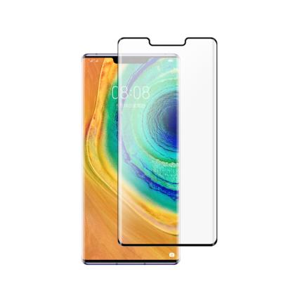 China Mobile Phone Real 3D Curved Full Glue Full Protection Hot Bending Glass For Huawei Mate 30 Pro Screen Protector for sale