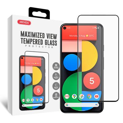 China MRYES Mobile Phone New Product Mobile Phone Silk Printing Tempered Glass Screen Protector For Google Pixel 4a 4a5G 5 5a for sale