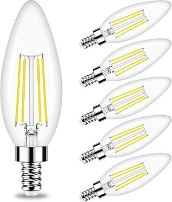 China Retro LED Glass Bulbs Candelabra LED Filament Bulb Lamp 4w E12 E14 220v INDOOR Clear Vintage For Home Pendant Lights Decoration for sale