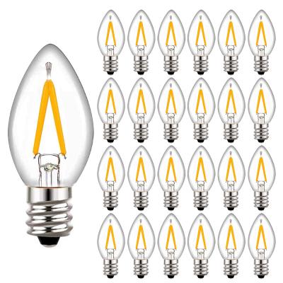 China Residential Led Light Bulb E14 220v 1W Led Lamp Dimmable Light Bulb Retro Edison C7 Candle Light Bulb Lamp for sale