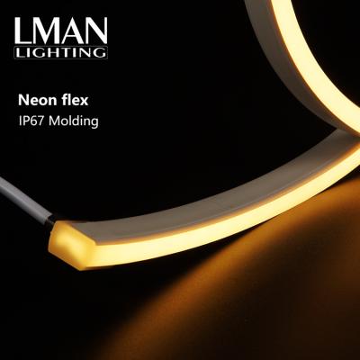 China Side Bend Neon PVC Cable C.P PVC High Outdoor Side Bend IP68 Waterproof Led Neon Cable 20*12mm 12w/m Smd 3014 for sale